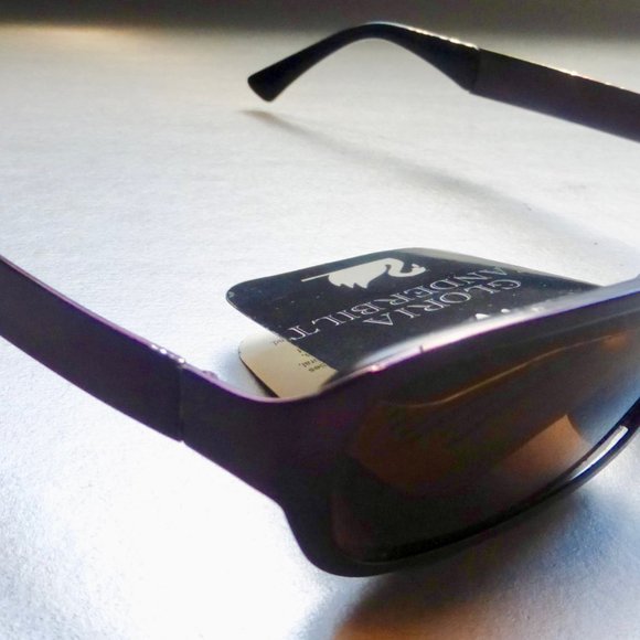 Gloria Vanderbilt Purple Metal Sunglasses Eyewear - Picture 4 of 16